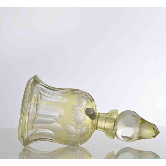 Vintage Italian Glass Jug with Decorative Design, 1970s For Sale - Image 3 of 5