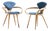 Norman Cherner for Plycraft Mid Century Pretzel Dining Chairs - Pair For Sale