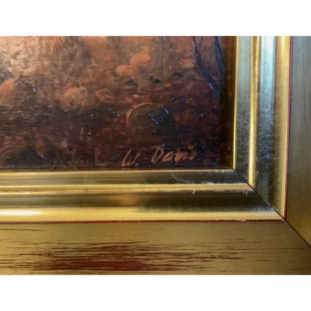 Traditional 1990s Original William R. Davis Oil Painting, Landscape at Sunset, Luminous! For Sale - Image 3 of 9
