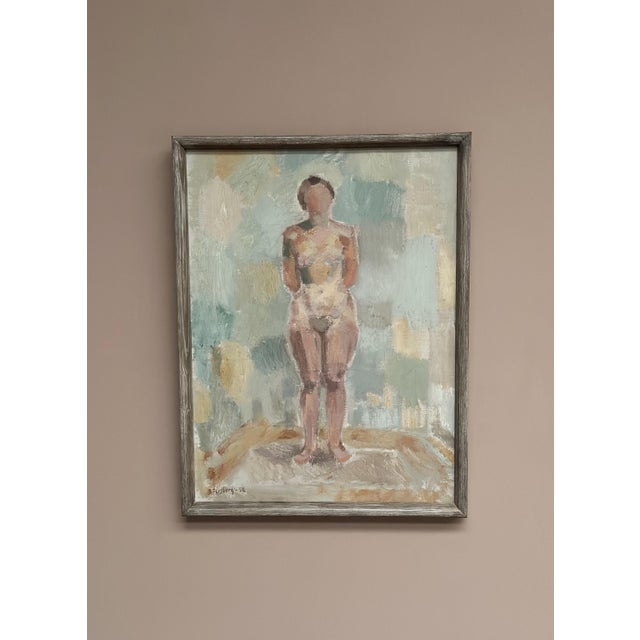 1950s Birger Forsberg, Nude Study, 1956, Oil on Canvas, Framed For Sale - Image 5 of 18
