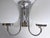 1960s 1960s Mid Century Modern 3- Light Chrome Wall Light W. Satin Glass Globes, Spain For Sale - Image 5 of 15