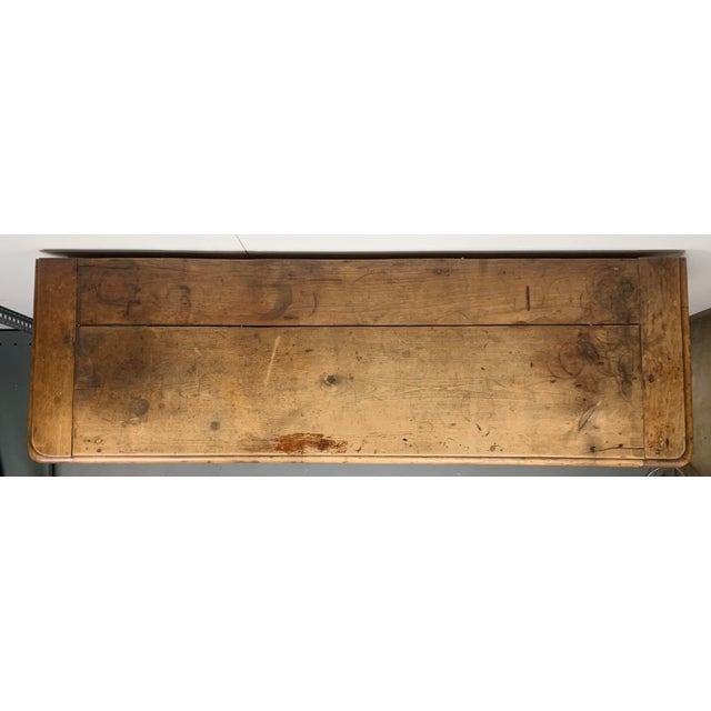 Wood Antique French Provincial Two-Door Maple Buffett For Sale - Image 7 of 11