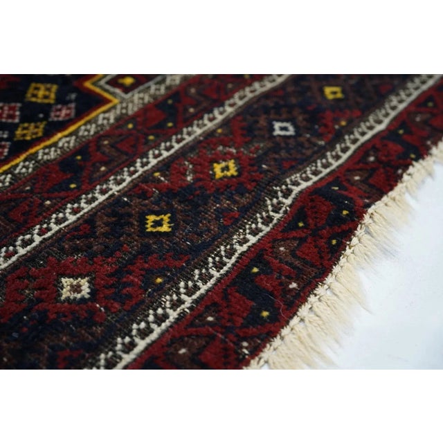 Vintage Balouch Rug 3'5'' x 6' For Sale - Image 4 of 8