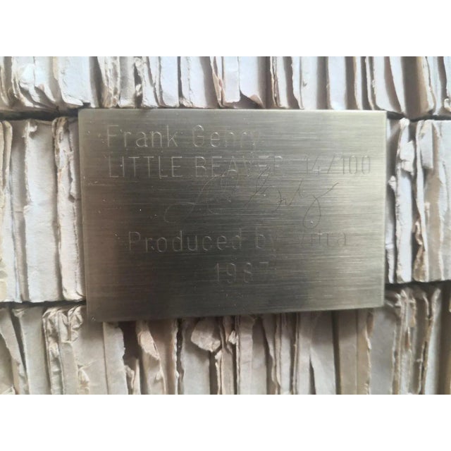 Little Beaver Chair & Ottoman Limited Ed. Nr. 14 of 100 by Frank Gehry from Vitra, 1990s For Sale - Image 6 of 7