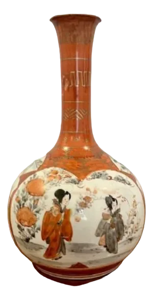 Japanese Porcelain Kutani Vase, 1900s