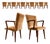 Set of 12 Brazilian Rosewood and Mohair Dining Chairs, Including Two Head Chairs, 1960s For Sale