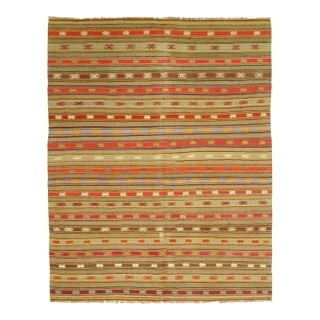 Vintage Turkish Kilim, 5ft 7in X 6ft 11in For Sale