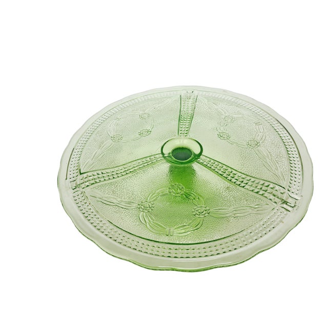 Cake Bowl on Stand from Ząbkowice Glassworks, 1970s, in Very Good conditions. Designed 1970 to 1979 I have official proof...