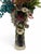 Late 20th Century Whimsical Artisan Avant-Garde Hand-Painted Ceramic Head Vase With Floral Crown For Sale - Image 5 of 6