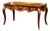 Luxury French Writing Console – Brown Finish With Ornate Gold Leaf Details For Sale