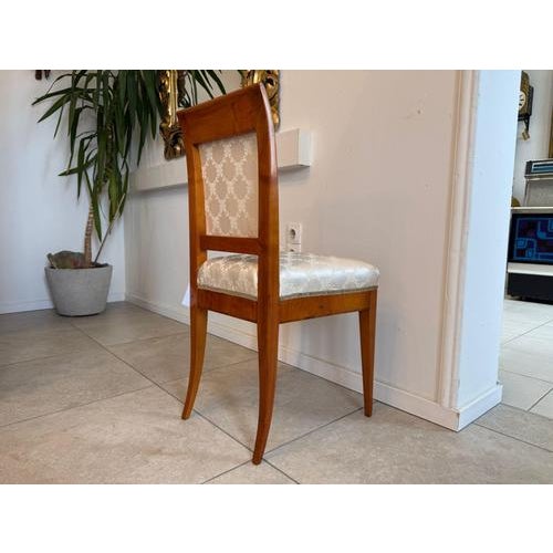 Antique Biedermeier Walnut Armchair For Sale - Image 3 of 10