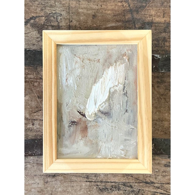 Vintage Original Abstract Painting on Board For Sale In West Palm - Image 6 of 12