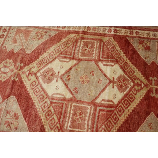 Vintage Geometric Turkish Konya Rug - 3'11" x 11'4" For Sale In New York - Image 6 of 10