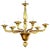 Handcrafted Amber Murano Glass Linear Rigadin Chandelier by Simoeng For Sale - Image 6 of 6