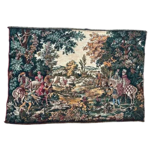 French Jacquard Tapestry in Aubusson Style, 1960s