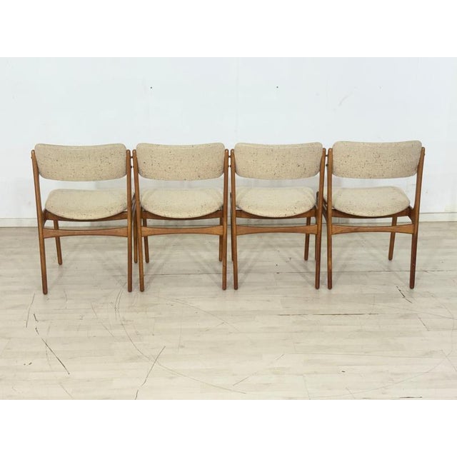 Mid-Century Danish Teak Dining Chairs by Erik Buch for O.D. Møbler A/S, 1960s, Set of 4 For Sale - Image 4 of 15