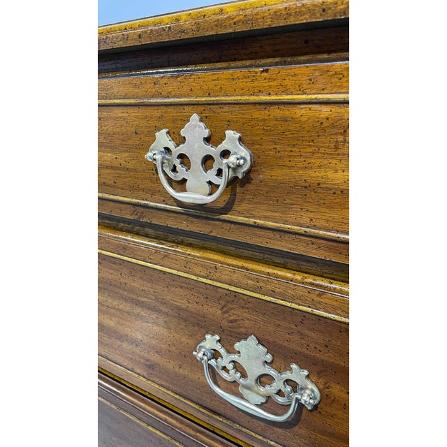 Brown Mid 20th Century Chippendale Style 8 Drawer Dresser by Dixie Furniture For Sale - Image 8 of 14