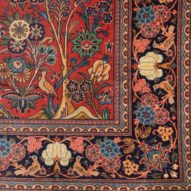 Middle Eastern Keshan Rug For Sale - Image 5 of 8