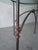 Brown 1970s Forged Iron and Glass Dining or Patio Table After Giacometti For Sale - Image 8 of 10