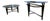 Vintage Space Age Design Chrome and Glass Atomic Coffee & Demilune Console Table For Sale