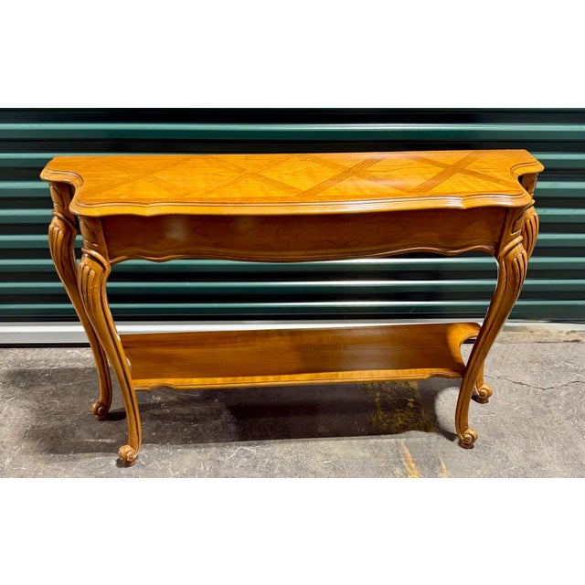 Mid 20th Century Louis XV French Provincial Console Table For Sale - Image 9 of 11