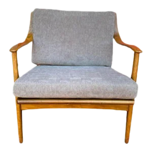 Mid 20th Century Mid Century Modern Danish Walnut Lounge Chair