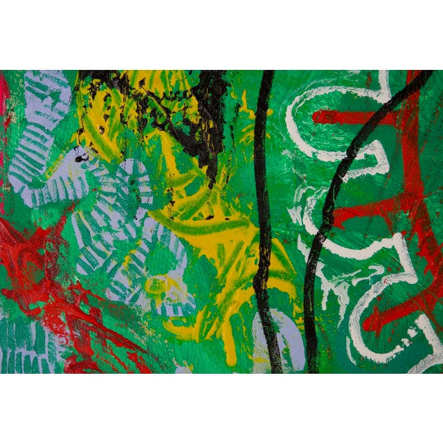 Once again master artist Sax Berlin has created a poem in paint; this piece is the fourth in the Jay-Z /Basquiat...