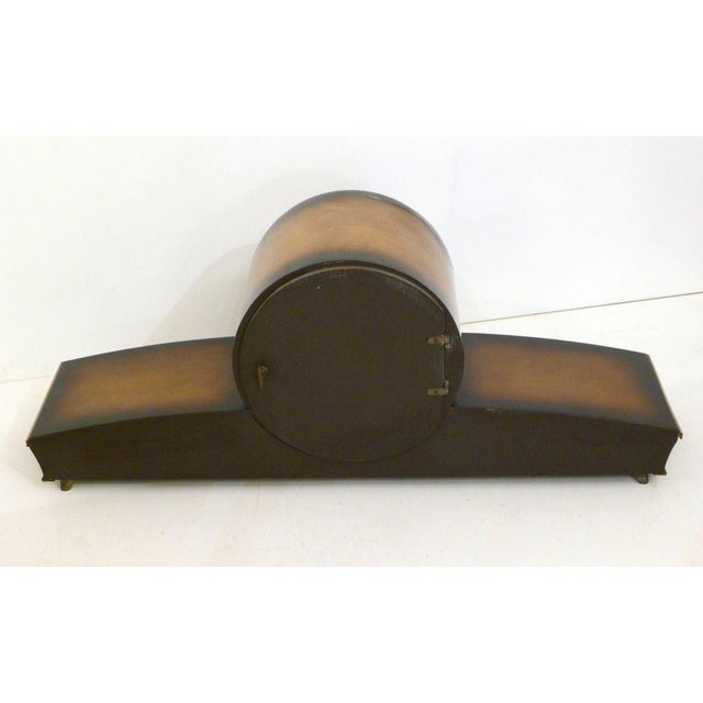 Mid-Century Varnished Wooden Clock from FFR For Sale - Image 9 of 14