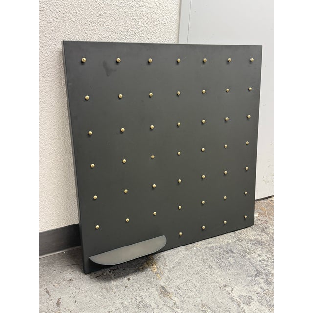 Industrial Studded Wall Panel With Shelf For Sale - Image 3 of 12