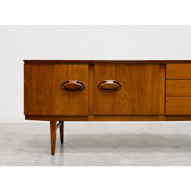1960s Rare Mid Century Modern Danish Teak Credenza / Media Stand, C. 1960's For Sale - Image 5 of 16