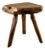 Modernist French Brutalist Tripod Stool, 1950s For Sale
