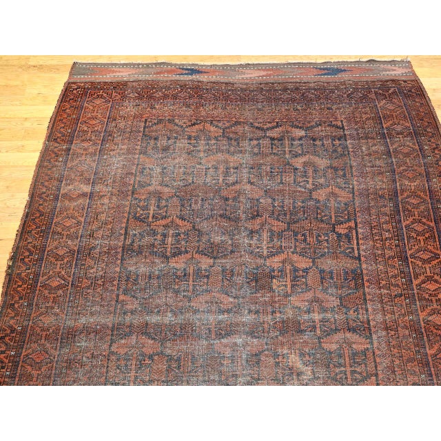 19th Century Hand-Knotted Afghan Gallery Rug in Allover Geometric Pattern For Sale - Image 11 of 18
