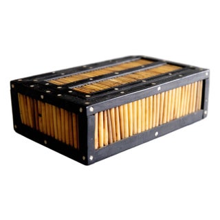 Antique Anglo Indian Ebony & Porcupine Quill Box For Sale