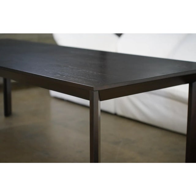 Restoration Hardware Glass Top Restoration Hardware Modern Arles Dining Table For Sale - Image 4 of 11