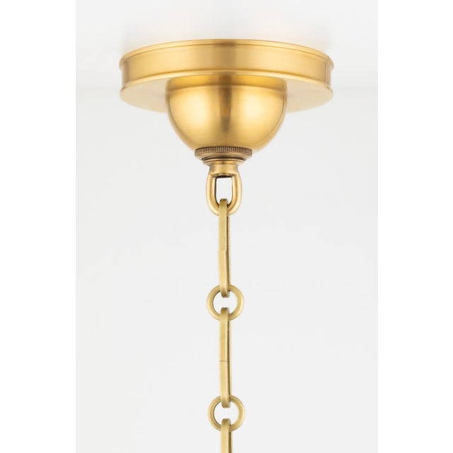 Hudson Valley Lighting Mark D. Sikes Cambridge 4-Light Chandelier, Aged Brass/Darkest Blue For Sale In New York - Image 6 of 7