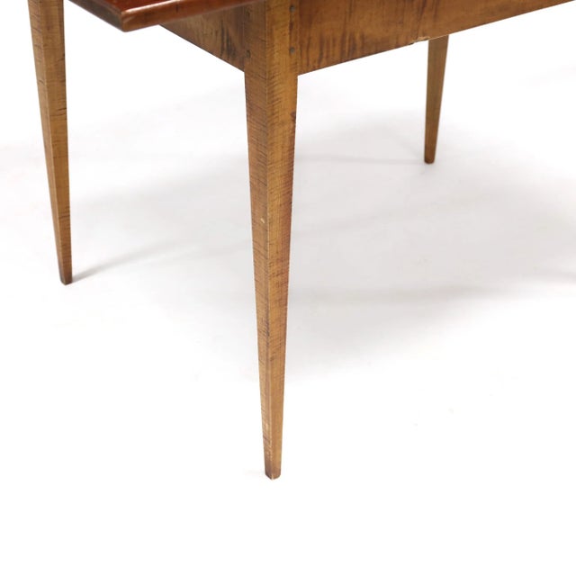 Late 20th Century Federal Style Cherry Farm Table For Sale - Image 4 of 5