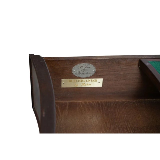 1970s 1970s Baker Mahogany Serpentine Front 4 Drawer Chest For Sale - Image 5 of 8