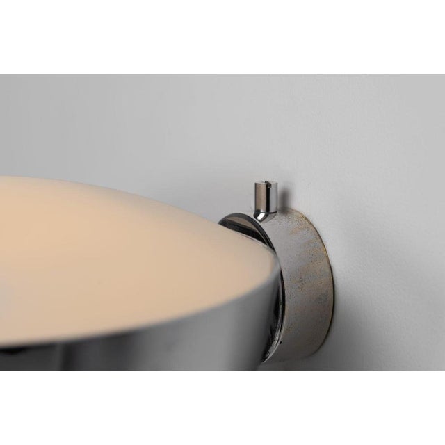 Chrome Wall Sconces attributed to Max Ingrand for Fontana Arte, Italy, 1963, Set of 2 For Sale - Image 14 of 18