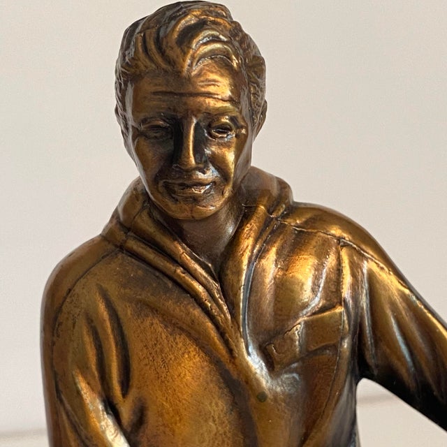 Wood Bronze 1969 Charger Award for Leadership in Life". Trophy by Ferdinand G. Rebechini For Sale - Image 7 of 12