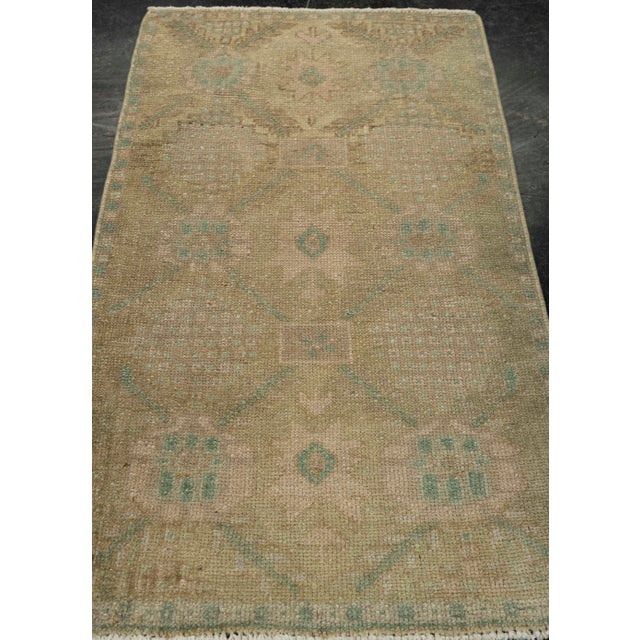 Turkish Mini Rug Oriental Hand Knotted Vintage Rug 1'9" x 2'11" #21018 Explore a curated collection of hallway runners,...