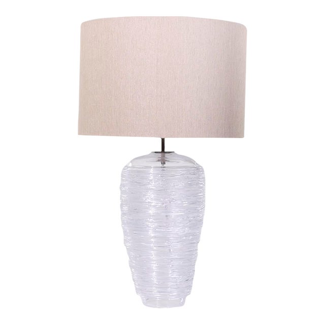 Porta Romana Glass Thread Table Lamp For Sale