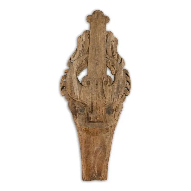 19th Century Large Hand Carved Singa Singa Tribal Carving from the Batak People, Sumatra For Sale - Image 12 of 13