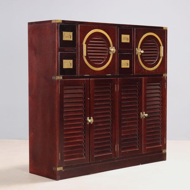 Italian Cabinet in Mahogany Veneer For Sale - Image 13 of 13