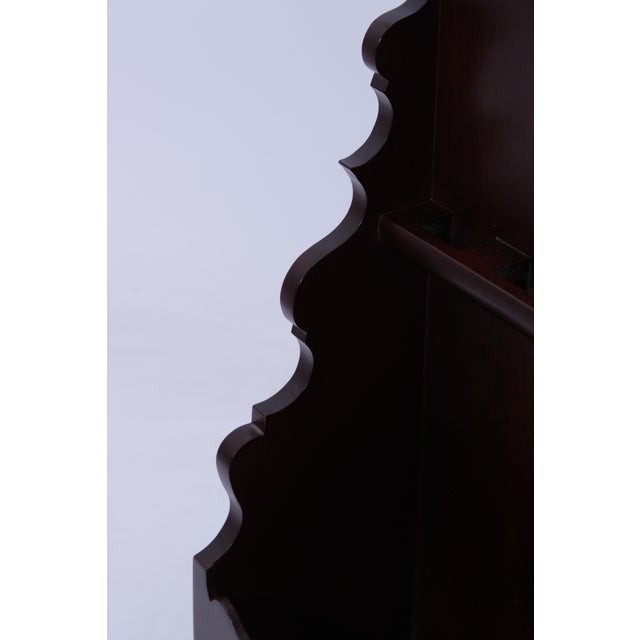 1980s Colonial Williamsburg Virginia Metalcrafters Mahogany Spoon Display Rack For Sale - Image 10 of 12