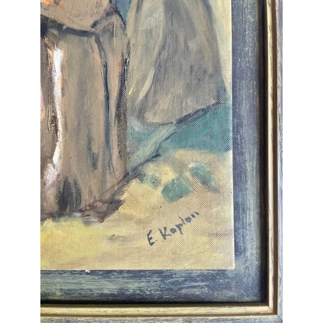 1960s 1960s Expressionist Oil Painting on Board For Sale - Image 5 of 5