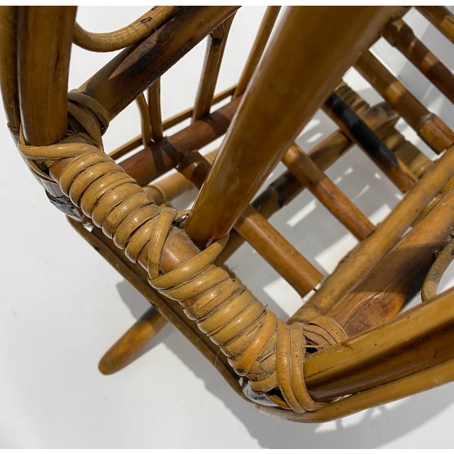 Tan 1960s Italian Magazine Holder Rack For Sale - Image 8 of 13