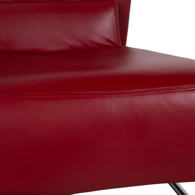 Leather Armchair Red from Koinor For Sale - Image 4 of 14