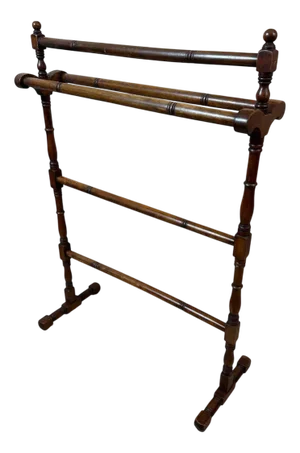 Walnut Towel Rack, 1900s