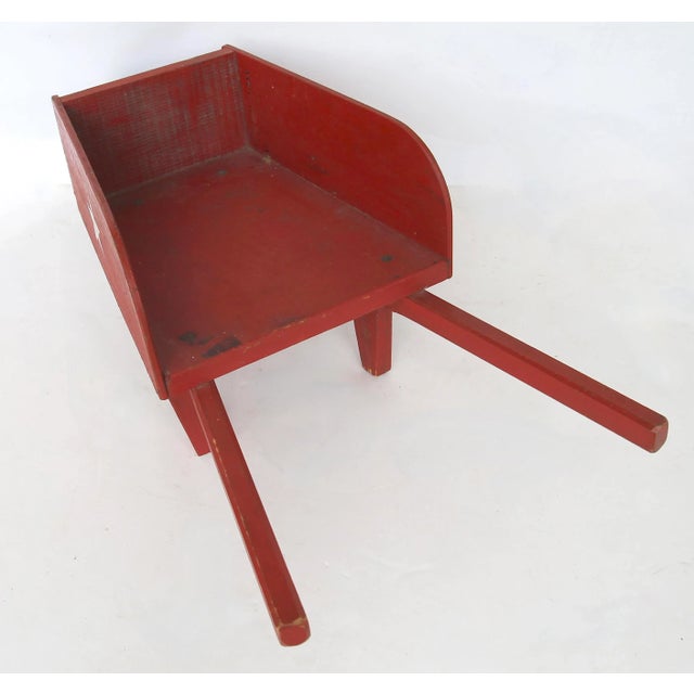 Circa 1940s Handmade Patriotic Child's Wheelbarrow For Sale - Image 6 of 8