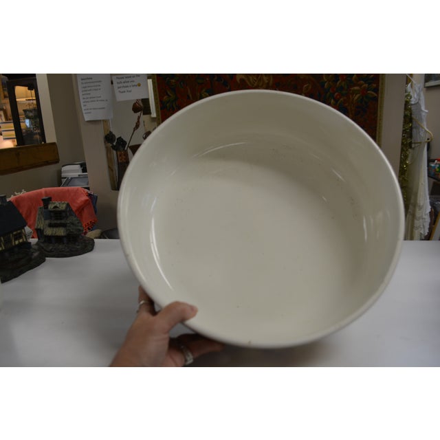 Vintage Nouvelles Usines Du Nord St. Amand France Ceramic Vibrant Floral Wash Basin & Ewer W/ Soap Dish For Sale - Image 9 of 18